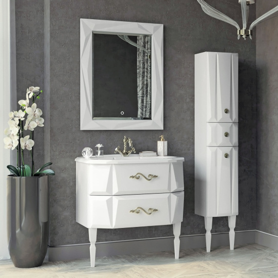 Тумба с раковиной Aima Design Brilliant 80 white