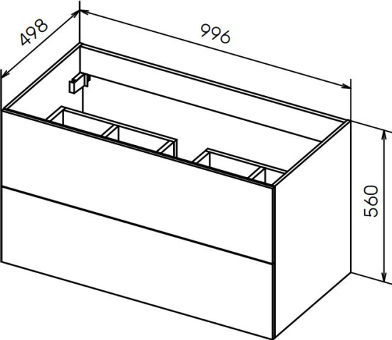 Мебель для ванной Cezares Premier HPL 100 BLUM EST manganese