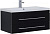 Тумба с раковиной Aquanet Верона 90 подвесная черная