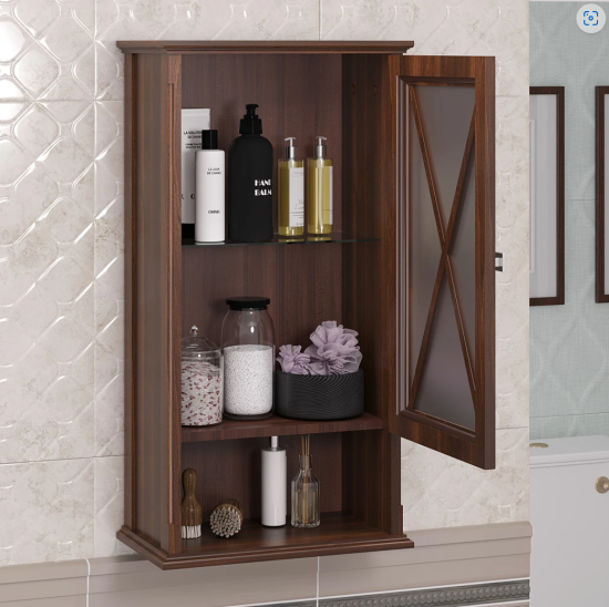 Шкаф подвесной Opadiris Палермо 46 светлый орех, правый