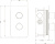 Смеситель для душа Omnires Contour CT8036GLB термостат, золото