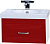 Тумба под раковину Misty Европа 60 красная эмаль