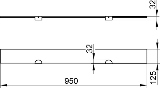 Полка Keuco Edition 300 30010 95 см