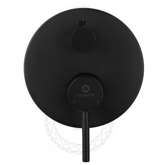 Душевая система Filarete Roun FL1023BL, черный
