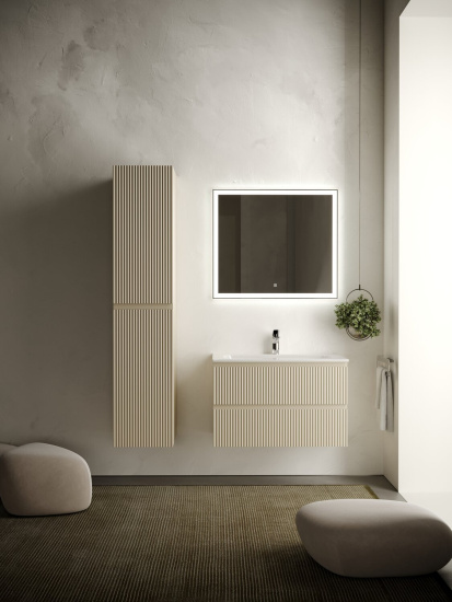 Тумба с раковиной Sancos Snob R 70 Beige Soft SNR70CE, подвесная