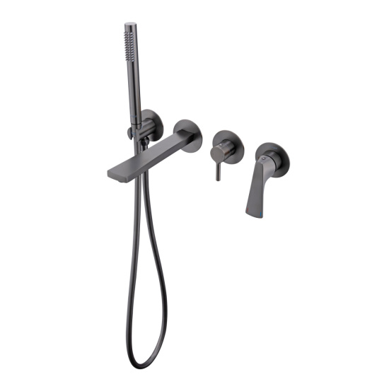 Смеситель для ванны Raglo R07.32.09 встраиваемый, графит