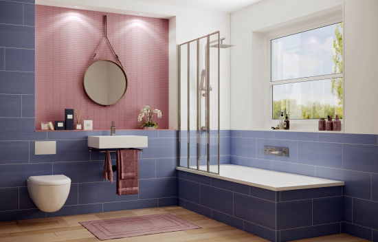 Шторка на ванну Ambassador Bath Screens 16041111L 100 см