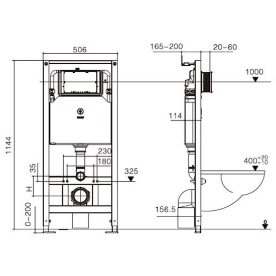 Инсталляция для унитаза Weltwasser Amberg 506 ST