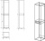 Шкаф-пенал Owl 1975 Eland OW29.01.12 дуб сонома R Шкаф-пенал Owl 1975 Eland OW29.01.12 дуб сонома R