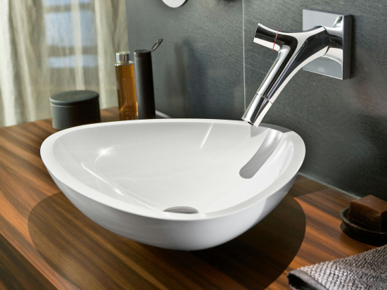 Смеситель для раковины Axor Starck Organic 12015000 хром