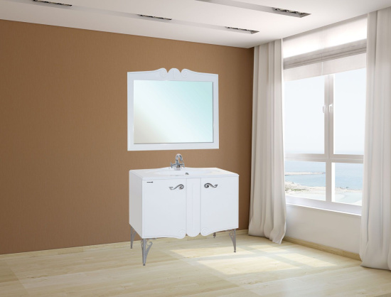 Тумба с раковиной Bellezza Эстель 90 белая