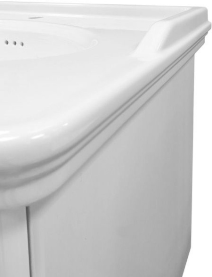 Тумба с раковиной Comforty Неаполь 80 белый глянец