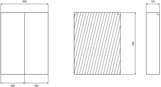 Мебель для ванной Misty Балтика 65 прямая