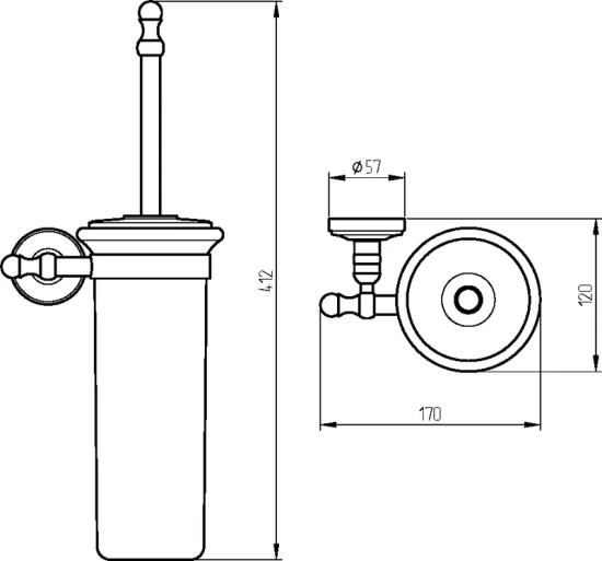 Ершик Migliore Mirella 17169 бронза