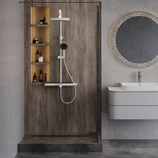 Душевая стойка AQUAme AQM8010W