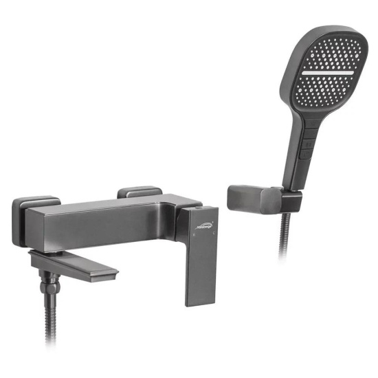 Смеситель для ванны Hansberge H4070BG, графит