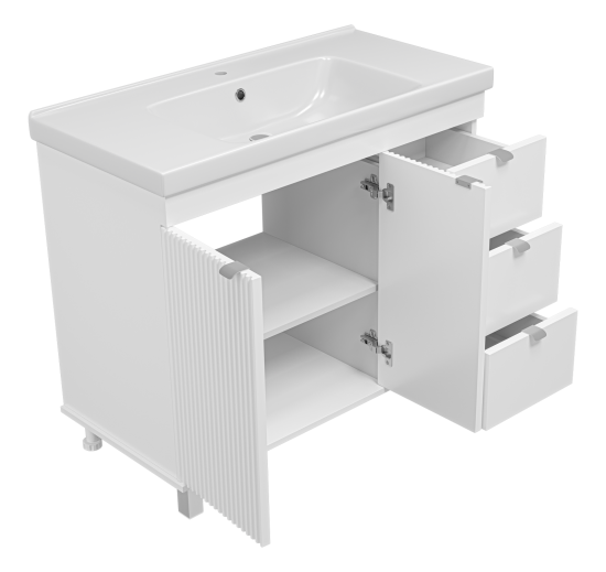 Тумба с раковиной Misty Аврора 100