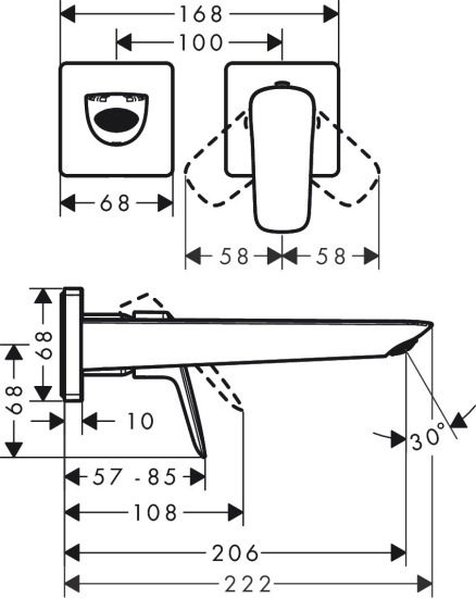 Смеситель для раковины Hansgrohe Logis 71256000