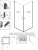 Душевой уголок Radaway Nes Black KDD I Frame 90x90