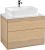 Тумба с раковиной Villeroy & Boch Finion 80 oak veneer, glass white matt, с настенным освещением Тумба с раковиной Villeroy & Boch Finion 80 oak veneer, glass white matt, с настенным освещением