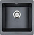 Мойка кухонная Paulmark Brilon PM104546-BLM черный металлик