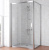 Душевой уголок Vegas Glass ZP+ZPV TUR NOVO 120*100 08 01 профиль глянцевый хром, стекло прозрачное