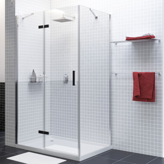 Душевой уголок Wasserkraft Aller 10H06LBLACK MATT 120x80 см