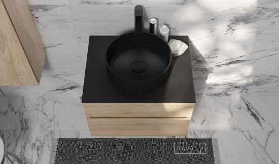 Тумба с раковиной Raval Decent 60 дуб сонома