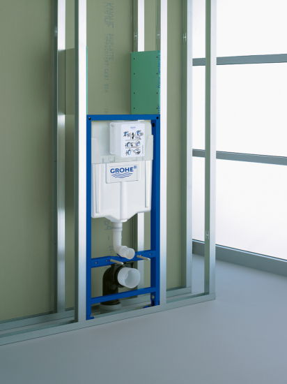 Инсталляция Grohe Rapid SL 38721001 с кнопкой + унитаз подвесной WeltWasser Heimbach 043 GL-WT