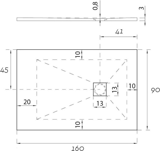 Поддон для душа Aquanet Pleasure ATS-160x90U-W с сифоном