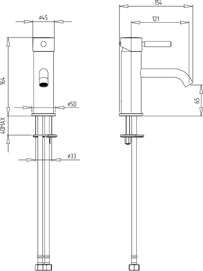 Смеситель для раковины Migliore Fortis 30458 черный