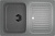 Мойка кухонная Ulgran U-502-309 темно-серая