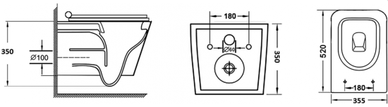 Инсталляция Grohe Rapid SL 38772001 с кнопкой + унитаз подвесной Grossman GR-4441S