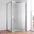 Душевой уголок Vegas Glass ZP+ZPV 100*80 08 02 профиль глянцевый хром, стекло шиншилла