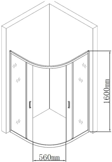 Душевой уголок Aquanet SE-900Q-Short 90х90х160