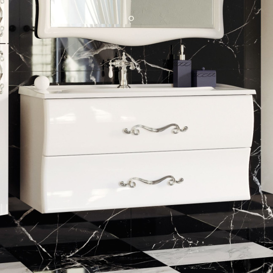 Мебель для ванной Aima Design Amethyst 100 white