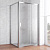 Душевой уголок Vegas Glass ZP+ZPV 100*100 08 02 профиль глянцевый хром, стекло шиншилла