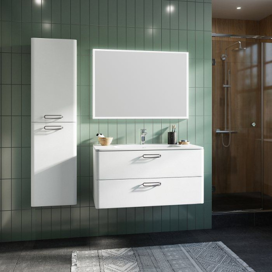 Зеркало Iddis Brick 100 c термообогревом и подсветкой