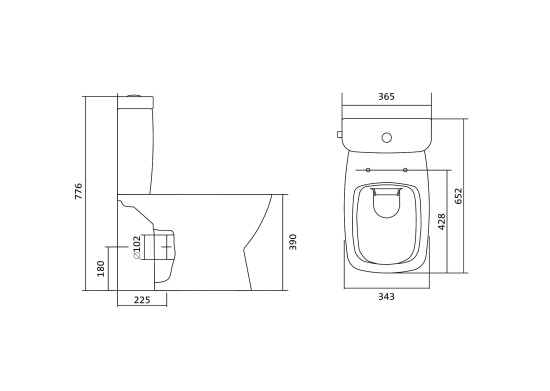 Унитаз-компакт Santek Нео 1WH302418 безободковый