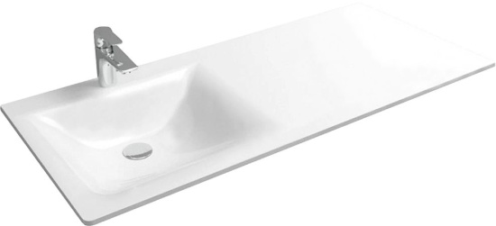 Тумба с раковиной Aqwella Forma с бельевой корзиной слева