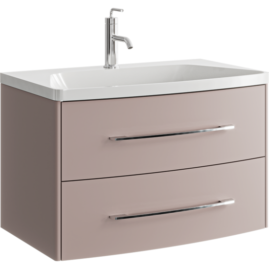 Тумба с раковиной Aqwella 5 stars Neringa 80 пепельная роза