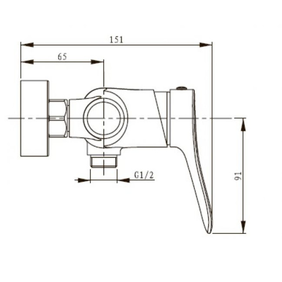 Смеситель для душа Kaiser Sena 74077
