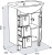 Тумба с раковиной Triton Диана 65 L, 3 ящика, белая Тумба с раковиной Triton Диана 65 L, 3 ящика, белая