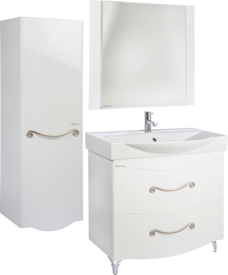 Тумба с раковиной Bellezza Сесилия 85 белая