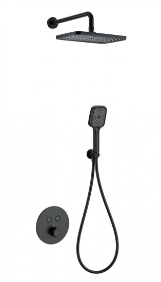 Душевая система Wonzon & Woghand WW-D2017-A-MB с термостатом