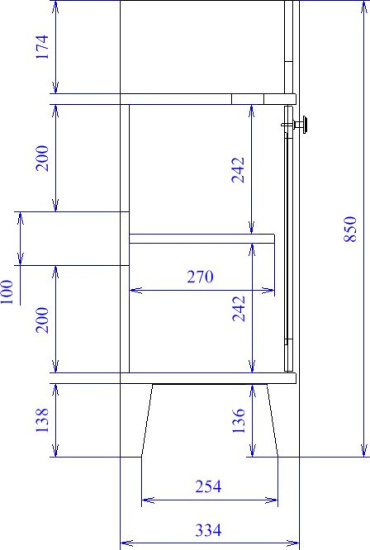 Мебель для ванной Stworki Хельсингборг 105 белая