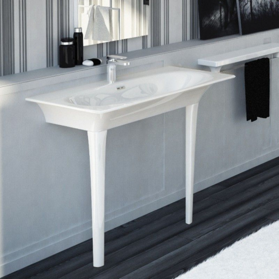 Раковина Hidra Ceramica Flat белая, 96 см