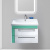Тумба с раковиной Iddis Color Plus 60 белая, мятная Тумба с раковиной Iddis Color Plus 60 белая, мятная