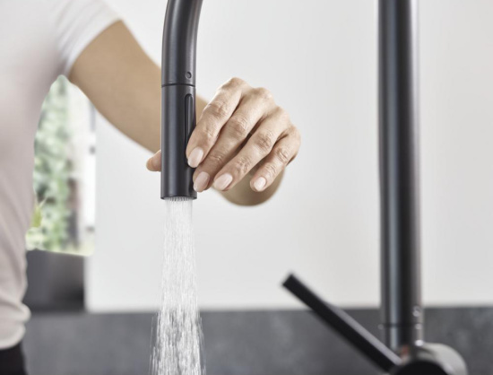 Смеситель для кухни Hansgrohe Talis M54 72801670, матовый черный