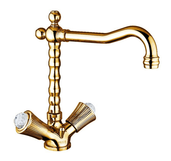 Смеситель для кухни Fiore Venere Sky Swarovski® 13OO0625, золото